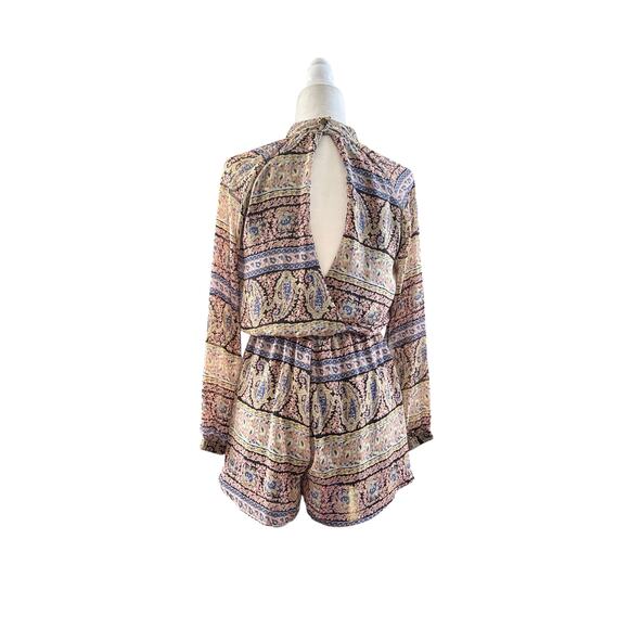 Forever 21 women’s long sleeve bohemian paisley romper size small - Picture 5 of 9